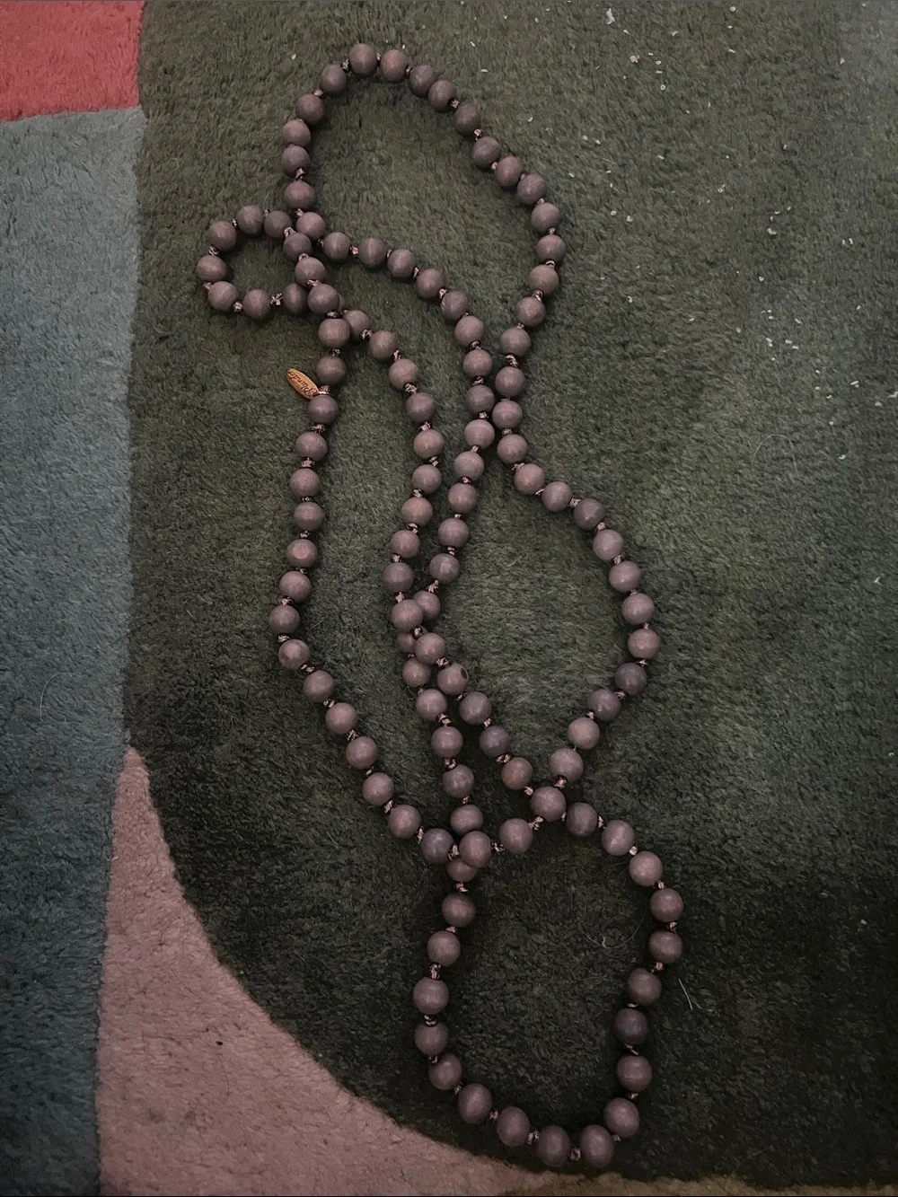 Plunder Gray Beaded Necklace